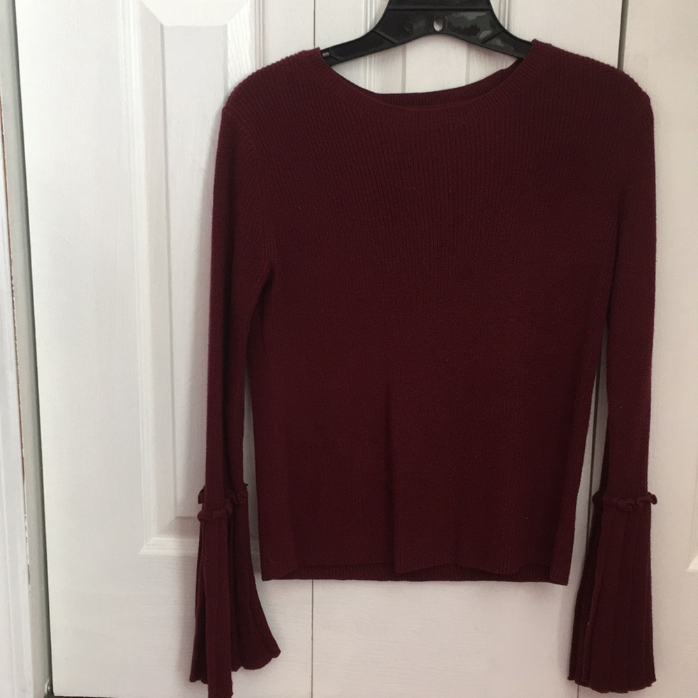 Bell-sleeve sweater